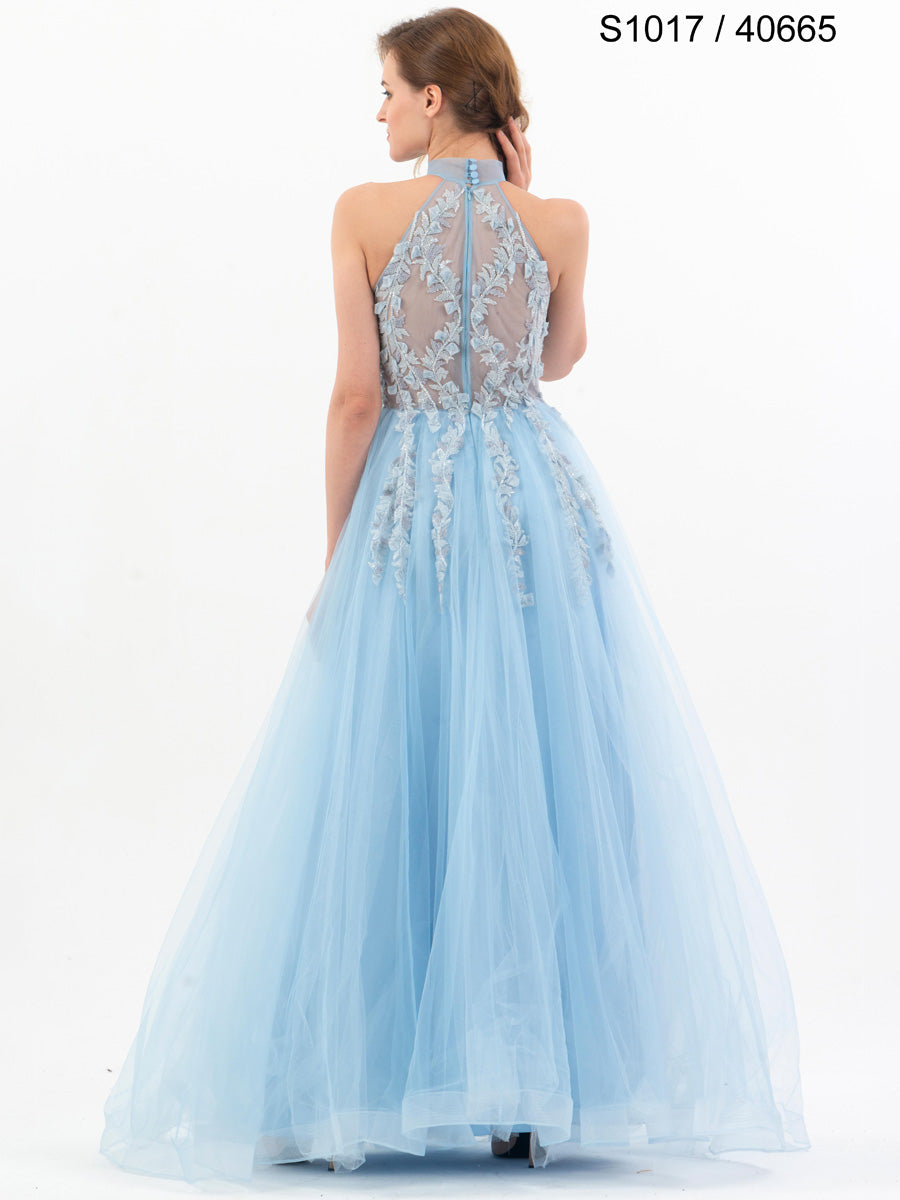 #S1017-40665 Fairy Tale Fantasy: Beaded A-Line Gown