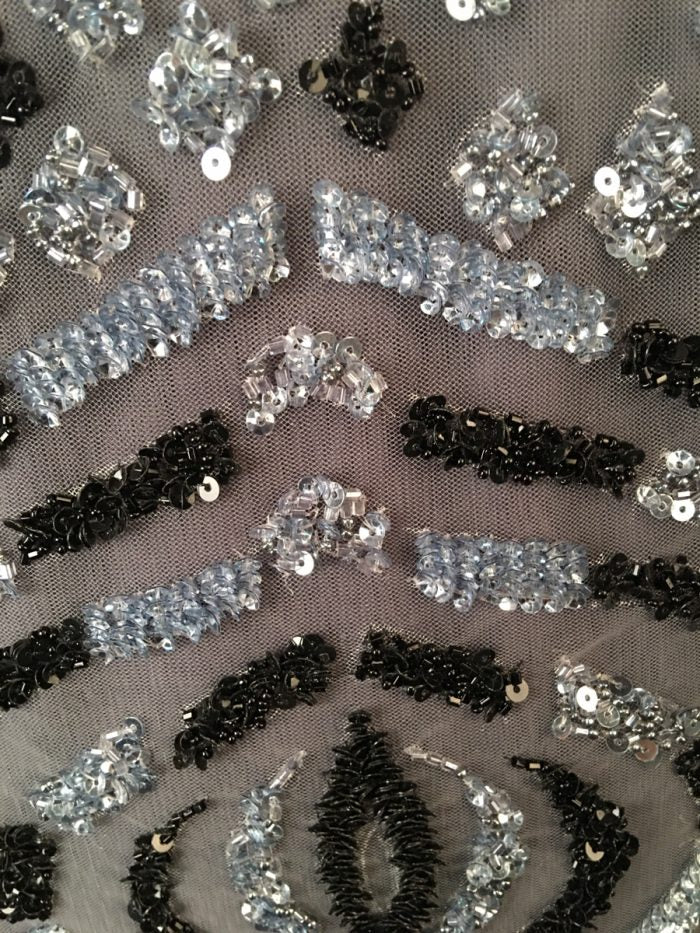 #41505 Sequin Wonderland: Hand-Beaded Fabric Transporting You to a Wonderland of Beads and Dazzling Sequins