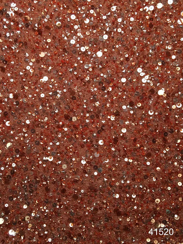 #41520 Sequin Stardust: Hand-Beaded Fabric Drifting with Magical Stardust in the Form of Beads and Sparkling Sequins