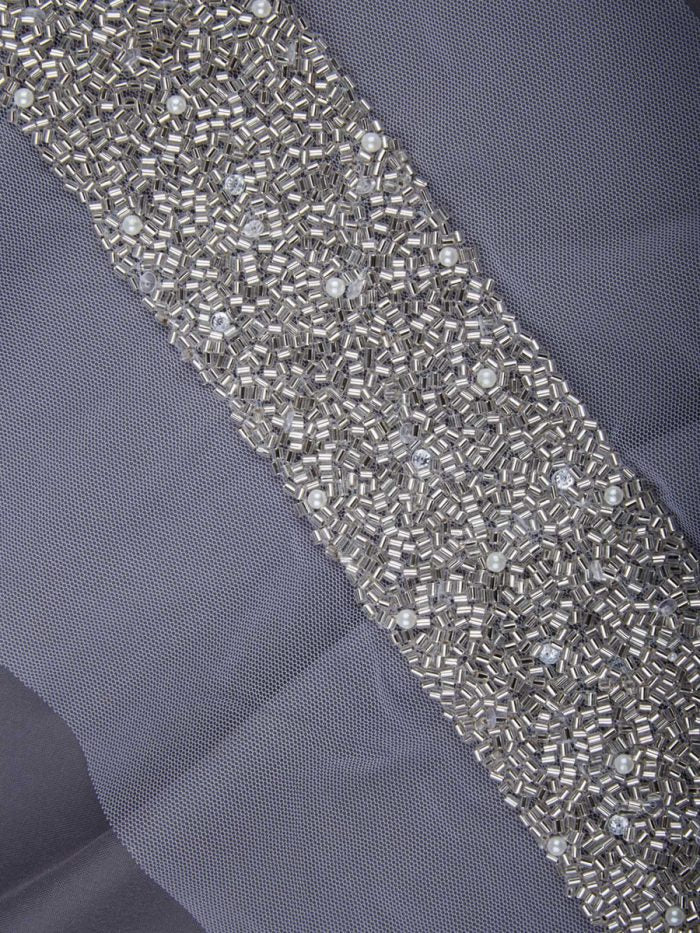 #B0810 Gorgeous Glam: Hand-Beaded Trim featuring Beads and Dazzling Sequins