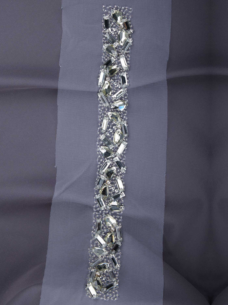 #B0814 Glimmering Glamour: Hand-Beaded Trim featuring Beads and Sequins