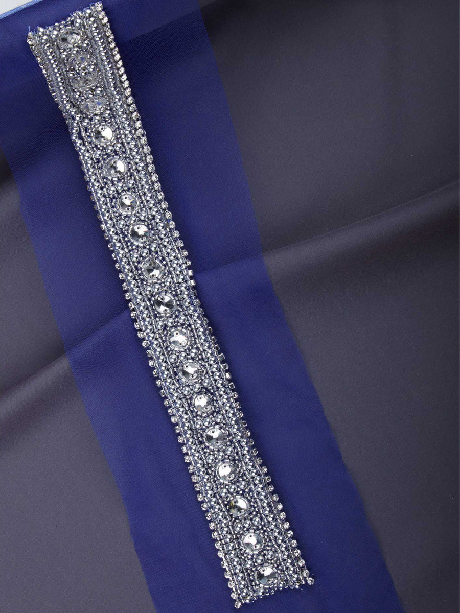 #B0875 Dazzling Details: Handcrafted Beaded Trim with Sequins