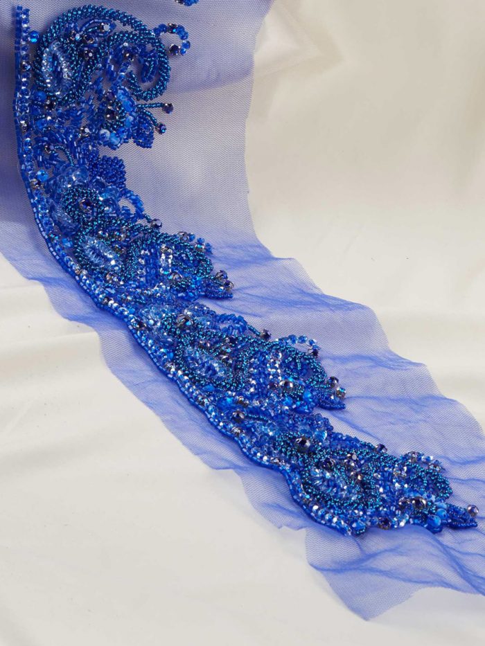 #B0882 Breathtaking Shimmer: Hand-Beaded Trim featuring Beads and Resplendent Sequins