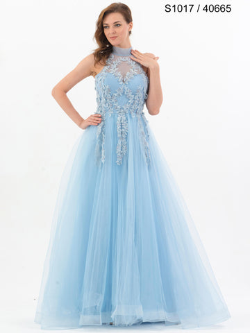 #S1017-40665 Fairy Tale Fantasy: Beaded A-Line Gown
